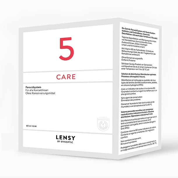 Lensy Care 5, 60ml - Lensy by Dynoptic - Optiker - Optiker Schweiz - Kontaktlinsen - Linsenmittel - Pflegemittel - Kontaktlinsenmittel - Tageskontaktlinsen - Monatskontaktlinsen - Sphärische Kontaktlinsen - Torische Kontaktlinsen - Silikon-Hydrogel Kontaktlinsen - Augentropfen - weiche Kontaktlinsen - harte Kontaktlinsen - Opticiens - Opticiens Suisse - Lentilles de contact - Produits de soin - Lentilles de contact journalières - Lentilles de contact mensuelles - Lentilles de contact sphériques - Lentilles de contact toriques - Lentilles de contact Multifocales - Lentilles de contact en silicone hydrogel - Gouttes ophtalmiques - Lentilles de contact souples - Lentilles de contact rigides - Ottico - Ottico Svizzera - Lenti a contatto - Prodotti per la cura - Lenti a contatto giornaliere - Lenti a contatto mensili - Lenti a contatto sferiche - Lenti a contatto toriche - Lenti a contatto multifocali - Lenti a contatto in silicone idrogel - Collirio - Lenti a contatto morbide - Lenti a contatto rigide