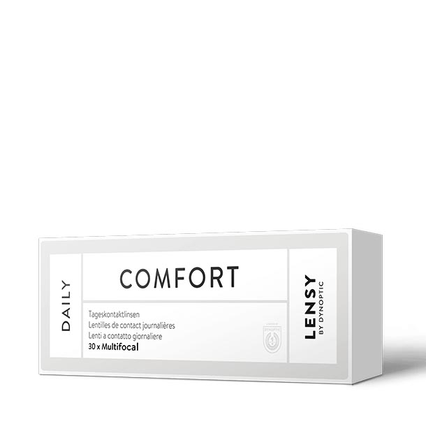 Lensy Daily Comfort Multifocal (30P) Low - Lensy by Dynoptic - Optiker - Optiker Schweiz - Kontaktlinsen - Linsenmittel - Pflegemittel - Kontaktlinsenmittel - Tageskontaktlinsen - Monatskontaktlinsen - Sphärische Kontaktlinsen - Torische Kontaktlinsen - Silikon-Hydrogel Kontaktlinsen - Augentropfen - weiche Kontaktlinsen - harte Kontaktlinsen - Opticiens - Opticiens Suisse - Lentilles de contact - Produits de soin - Lentilles de contact journalières - Lentilles de contact mensuelles - Lentilles de contact sphériques - Lentilles de contact toriques - Lentilles de contact Multifocales - Lentilles de contact en silicone hydrogel - Gouttes ophtalmiques - Lentilles de contact souples - Lentilles de contact rigides - Ottico - Ottico Svizzera - Lenti a contatto - Prodotti per la cura - Lenti a contatto giornaliere - Lenti a contatto mensili - Lenti a contatto sferiche - Lenti a contatto toriche - Lenti a contatto multifocali - Lenti a contatto in silicone idrogel - Collirio - Lenti a contatto morbide - Lenti a contatto rigide