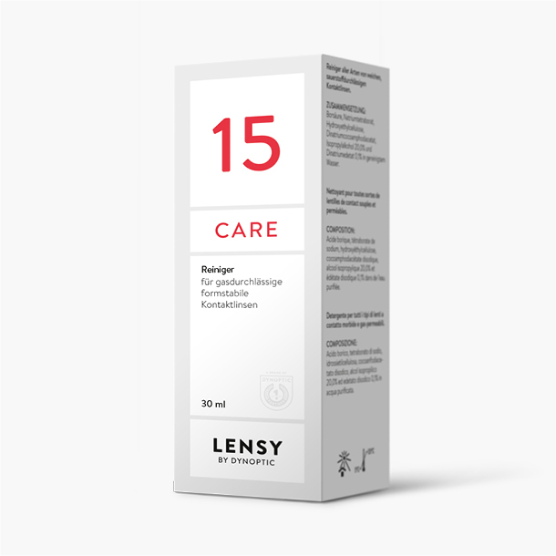 Lensy Care 15, 30ml - Lensy by Dynoptic - Optiker - Optiker Schweiz - Kontaktlinsen - Linsenmittel - Pflegemittel - Kontaktlinsenmittel - Tageskontaktlinsen - Monatskontaktlinsen - Sphärische Kontaktlinsen - Torische Kontaktlinsen - Silikon-Hydrogel Kontaktlinsen - Augentropfen - weiche Kontaktlinsen - harte Kontaktlinsen - Opticiens - Opticiens Suisse - Lentilles de contact - Produits de soin - Lentilles de contact journalières - Lentilles de contact mensuelles - Lentilles de contact sphériques - Lentilles de contact toriques - Lentilles de contact Multifocales - Lentilles de contact en silicone hydrogel - Gouttes ophtalmiques - Lentilles de contact souples - Lentilles de contact rigides - Ottico - Ottico Svizzera - Lenti a contatto - Prodotti per la cura - Lenti a contatto giornaliere - Lenti a contatto mensili - Lenti a contatto sferiche - Lenti a contatto toriche - Lenti a contatto multifocali - Lenti a contatto in silicone idrogel - Collirio - Lenti a contatto morbide - Lenti a contatto rigide